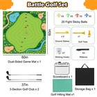 Golf Chipping Game Set Practice Mat Set For Kids Adults Outdoor Indoor Backyard