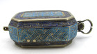 Vintage antique 18th 19th Century Chinese Opium Box Paktong Champleve  Or6