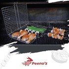 Stainless Steel Bbq Grill Basket Large Folding Grilling Rack For Camping