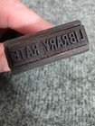 Vintage Library Rate Wooden Rubber Stamp Desk Accessory Post Office
