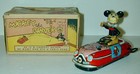 Louis Marx Litho Tin   Plastic W u Mickey Mouse Driver In Original Box 1950s Wdp