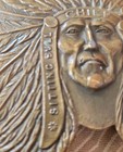 Sitting Bull Souix Chief Belt Buckle Buffalo Bill Rare Vintage