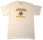 Men s Tshirt  Speedo Logo Armada Swim Team White Athletic Fit Swimming Medium M