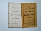 Vintage 25th Annual Report Booklet 1880 Lehigh Valley Railroad Rr Pennsylvania