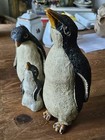 Rare Set Of 3 Lloyd Bryan 1971 Signed Sculptures Statues Of Penguin Family 11   