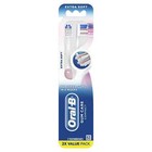 Oral-b Gum Care Compact Toothbrush  Extra Soft  2 Count Pink blue 3 Pack