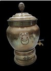 Vintage Large Brass Chinese Hot Water Pot Huge Urn Samovar Foo Dog Handles 