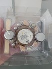 Luminara Real Flame Effect Candle Berry Ornament Silver Tones Set Of 2 W Remotes