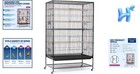 Prevue Hendryx Pet Products Wrought Iron Flight Cage - Big Rolling Bird