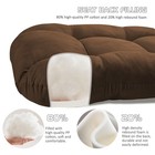 5pcs Suede Glider Rocker Replacement Cushion Thickened Rocking Chair Cushion Pad