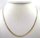 18k Solid Gold Cuban Link Chain Necklace Men Women 2 5mm 20  Made In Italy