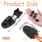 20 Pack Zipper Pull Cord Ends  Cord End Tips  Zipper Pull Tabs  Shoelace End Tip