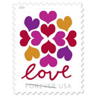 Usps 2019 Heart Blossom Love Forever Stamps 100 Pcs   5 Sheets Of 20 Scott  5339