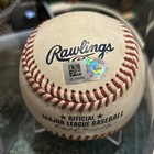 Jeremy Pena Astros Game Used Baseball 6 6 2022 Vs Mariners Hit Foul Space Logo