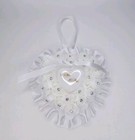 Wedding Ring Bearer Pillow Heart Shaped