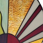 River Of Goods Stained Glass Window Panel 12 75  W  Multi-colored Earth Elements