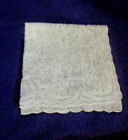 Vtg White Appenzell Swiss Linen Embroidered Handkerchief Wedding 11 5x12 Unused