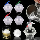 4 8 Pcs 2  Large Round Ice Cube Tray Ball Maker Molds Jumbo Ice Balls For Drinks
