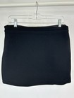 Meshki Letitia Suiting Mini Skirt Nwt Sz M Black Women Short Stretch Lined 