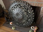 Ornate Vintage Brass Art Pierced Wall Hanging Art Platter 39  Medallion