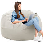 Bean Bag Chair Oversized Round Comfy Sofa Foam Filled Couch With Removable Cover