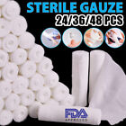 Medical 24 36 48 Bulk Pack Gauze Stretch Bandage Roll 4 Inch 4 Yards Aid Supply