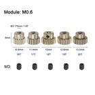 M0 6 Pinion Gear Set 3 175mm Shaft 16t 17t 18t 19t 20t Aluminum Motor Gears 5pcs