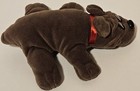 Tonka Pound Puppies Puppy Dog Plush 8  Brown Red Collar Rumple Skins