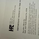 Hpc Safe And Vault Manual  includes Decoder Sheet 