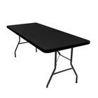 6 Ft Plastic Folding Table Cloth For Indoor outdoor Dining   Partiesf