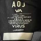 Aoj Art Of Jiu Jitsu X Rvca Men   s Rash Guard Sz L Black Virus Technology Bjj Euc