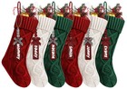 Custom Cable Knit Christmas Stockings With Name Tags - Personalized Holiday Deco