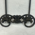 Wrought Iron Wall Hanging Display Rack Plate Or Art Holder Scroll 13  X 8 