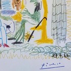 Pablo Picasso   Signed Superb 1963 Lithograph   The Breakfast   List  895 