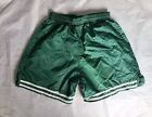 Vintage 90 s Defender Nylon Shorts Soccer Green White Stripes Youth Size Large L