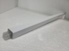 White Plastic Towel Bar Rod Spring Rack 24 Inch Mid Century Modern Vintage Retro