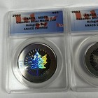 2003 Canada Fine Silver Maple Leaf Hologram 5 Coin Set - Anacs Ms69