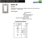  8pack  Stainless Steel Decora Cover 1-gang  Leviton 84401-40   ships Free  