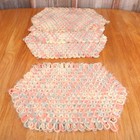 4 Vintage Homemade Crochet Place Mats