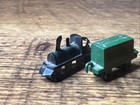 Antique Vintage Metal Dollhouse Train Set Christmas Tree Cast Iron Enamel Mini