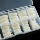 Half Cover Acrylic False Nail Tips 500pcs 10 Sizes Fake Nail Shape Artificia   