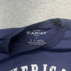Ariat Men s L Blue American Classic Flag Truck Long Sleeve Shirt