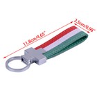 Italy Key Chain Ring Fob Keyfob Pu Leather Metal Car Keyring Keychain Men Gift