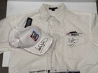 Hurley Haywood Signed Brumos Porsche Racing   Personal Team Shirt  Hat photo Set