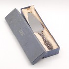 Vintage Stieff Rose Repousse Sterling Silver Handle Pie Cake Server W Box