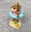Vtg Retired Wee Forest Folk Little Dipper Mouse Summer Beach Box Free Us Ship