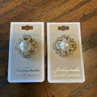 New Formal Shoe Clips Rhinestones Pearl Finishing Touches David   s Bridal