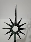 Antique Copper Lightning Rod 11 Point Sunburst Star Finial Verdigris Salvage
