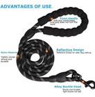 5 Ft Dog Lead Leash Service Nylon Reflective Rope For Dog puppy Training walking