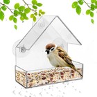 Window Outside Hanging Bird Feeder House Suction Cup For Backyard Wildlif Garden